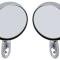 1966-74 Dodge/Plymouth A & B-Body, Exterior Door Mirror Set, LH Remote/RH Manual, Round Style, Pair