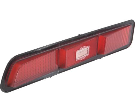 1969 Camaro, Tail Light Lens, Standard, SS, Z28, except RS, RH Passenger Side, GM Licensed