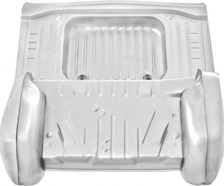 OER 1963 Impala, Bel Air, Biscayne, Trunk Floor, Wheelhouse, Seat Shelf Assembly, Weld-Thru Coating 14742W