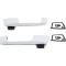 1967-70 Dodge, Plymouth A, B-Body, Front Outer Door Handle Set, with Black Buttons