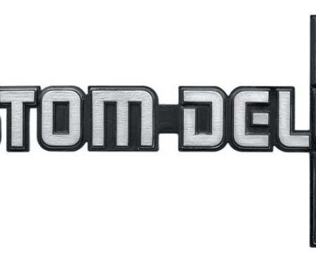 1981-87 Chevrolet Truck, CUSTOM DELUXE 10, Front Fender Emblem, Each, GM Licensed