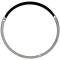 1967-68 Mustang, Headlamp Door Bezel Trim Ring, Chrome, Fits RH or LH Side