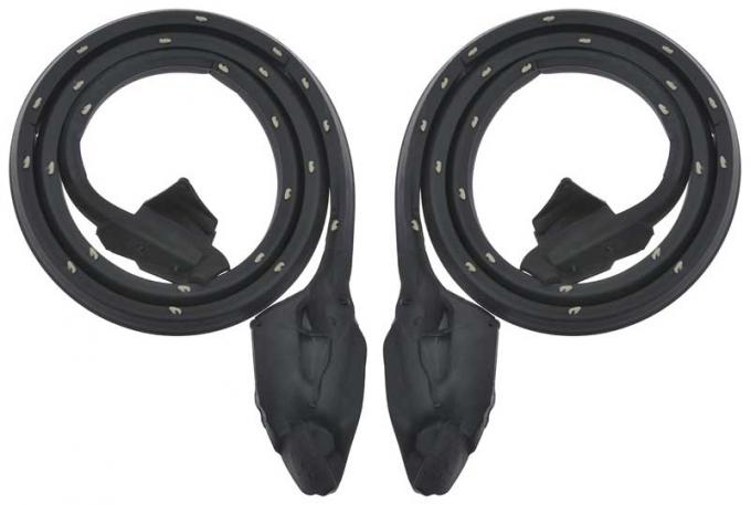 OER 1973-76 Dart, Swinger, Duster, Scamp, Door Frame Weatherstrip, 2 door, Hardtop, Pair, MA9818