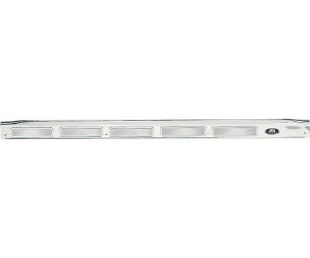OER 1970-81 Camaro, Firebird, Door Sill Plate, Rivited Emblem, with Chrome Screws, Drivers Side 9819034