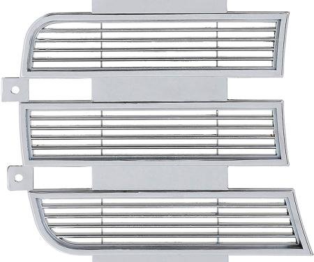 OER 1969 Camaro, RS Inner Headlamp Door, Die-Cast Chrome, RH Passenger Side 3958006
