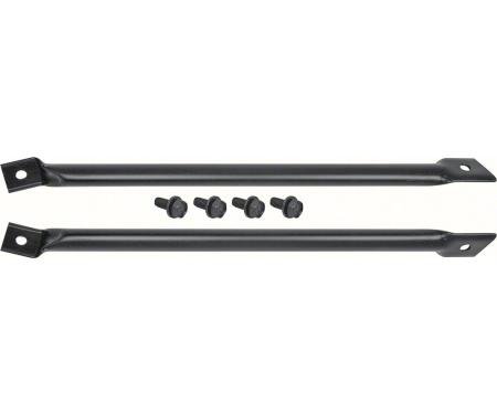 OER 1967-69 Camaro, Firebird, Radiator to Fender Support Braces, RH & LH, with Mounting Hardware *R12067
