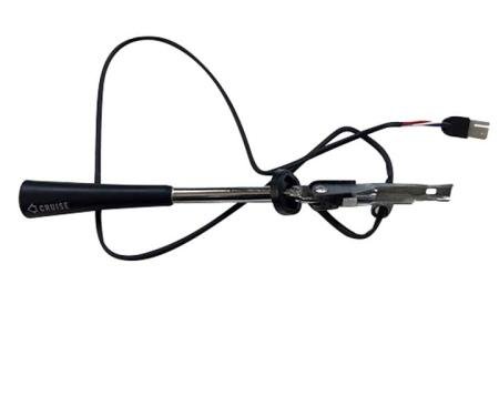 1975-77 Buick, Pontiac, Turn Signal Lever, with Cruise Control, Black Knob with Dimmer on Column, Swivel Style Stalk