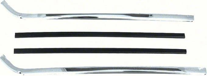 1967-1969 Camaro / Firebird & 1966-1967 GM A-Body Quarter Window Vertical Moldings
