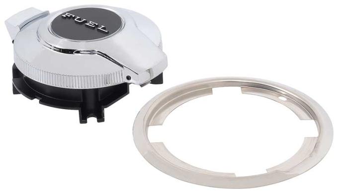 1970-74 Challenger R/T Quick-Fill Fuel Cap with Trim Ring