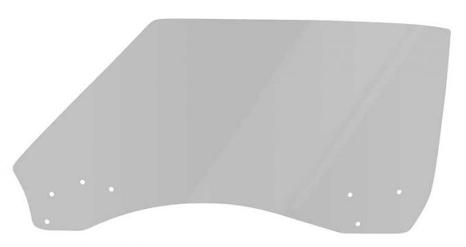 1968-69 Camaro, Firebird, Door Glass, Smoke Gray Tint, LH Driver Side