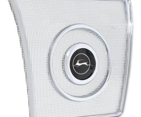 OER 1962-64 Impala, Rear Seat Speaker Grill, 2 Door Hardtop, Convertible, GM Licensed 4839267