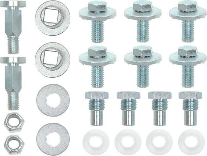 OER 1967-69 Camaro / Firebird / 1968-72 Chevelle Convertible Top Frame Pivot Bolt and Bushing Set C1000B