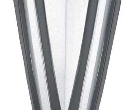 1967-68 Firebird, Front Nose Bumper Arrowhead Emblem, with 400 Engine, with Hardware, GM Licensed