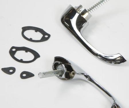 1965-68 Impala, Bel Air, Biscayne, Caprice, Outer Rear Door Handle Set, 4 Door Models