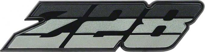 1980 Camaro, Z28 Front Grill Emblem, Tri-Color Green / Black, GM Licensed