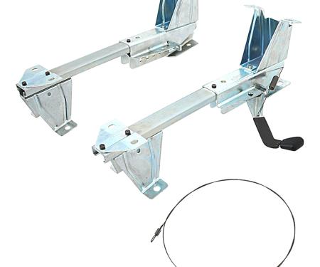 1967-68 Chevy, GMC Fleetide Pickup, Suburban: Bench Seat Track Set, RH & LH, Pair