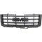 2007-13 GMC Sierra 1500, Front Grill Assembly, Textured Black Shell, with Black Cross-Bar Insert