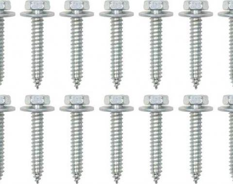 Redline Restomotive® 1967-1969 Camaro / Firebird Convertible 17 Piece Tack Strip Bolt Kit