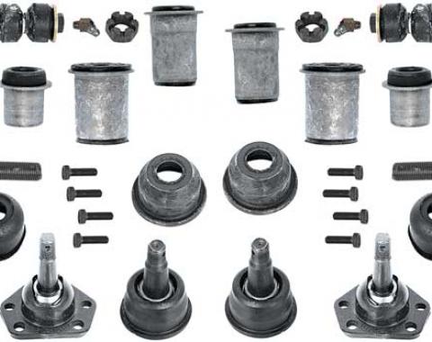 Redline Select® 1968-1974 Nova / Ventura / Apollo / Omega Front End Suspension Rebuild Kit with Inner & Outer Tie Rod Ends