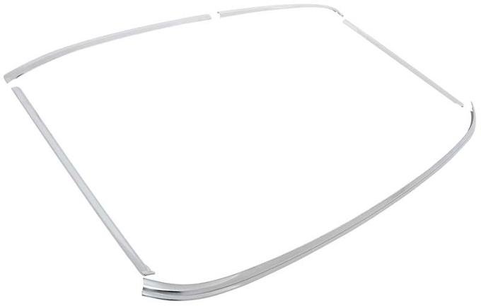 OER 1964-68 Mustang, 1967-68 Cougar, Windshield Molding Set, Coupe/Fastback, 5 Piece Set 03136SET
