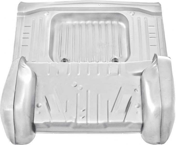 OER 1963 Impala, Bel Air, Biscayne, Trunk Floor, Wheelhouse, Seat Shelf Assembly, Weld-Thru Coating 14742W