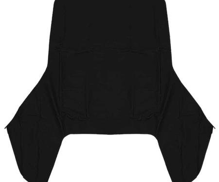 OER 1967-69 Camaro / Firebird, Convertible Top, Top Only, For 2-Piece Glass Window, Canvas, Black K6769401