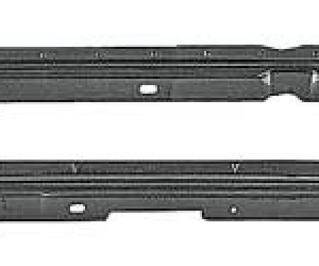 1970-73 Camaro, Firebird, Front Headliner Retaining Strips, Stamped Steel, Pair