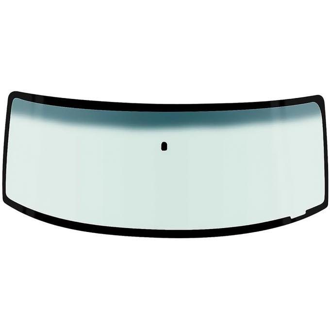 OER 1980-86 Ford Pickup, Bronco, Super Duty, Front Windshield Glass, wiith Mirror Bracket, Light Green Tint, Blue/Green Upper Shaded Band, DW910T