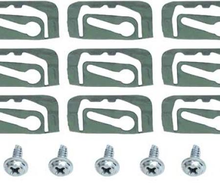 OER 1967 Impala / Full Size Back Glass Molding Clips Set B1418