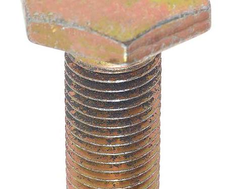 1964-66 Rear Seat Belt Anchor Bolt, 7/16-20 Fine Thread Without Shoulder, Zinc Chromate (Gold Iridescent)