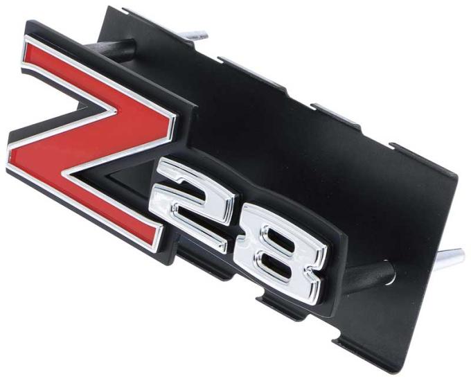 1970-73 Chevrolet Camaro, "Z28" Grill Emblem, with Hardware, GM Licensed