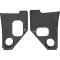 1955-59 Chevrolet, GMC Picku, Panel, Suburban, Interior Kick Panels, with Speaker Holes, Black, Pair