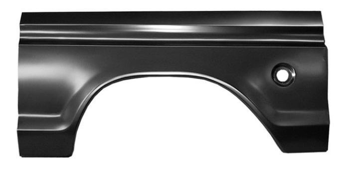1973-79 F100, F150, F250, F350, Bedside Wheel Arch Panel, w/ Round Fuel Opening, Drivers Side