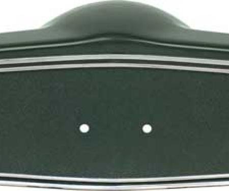 1969-70 Chevrolet, Steering Wheel Shroud, Dark Green With Silver Trim
