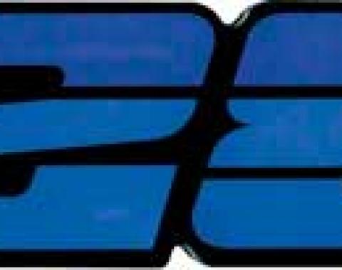 1985-87 Camaro,"Z28" Rear Panel Emblem, Tri-Color Blue Metallic, Each, GM Licensed