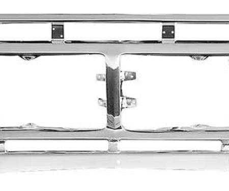 1973-77 Ford F-100,F-150,F-250,F-350 Pickup Truck, Front Grille Shell, Chromed Aluminum