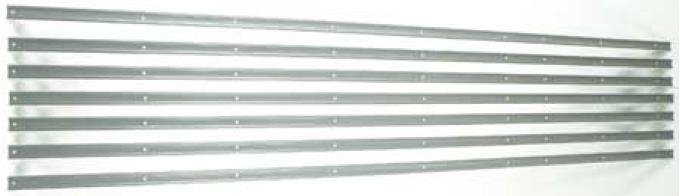 1967-72 Chevy, GMC, Bed Strip Set, 1/2, 3/4 Ton, Stepside, Long Bed, 7 Pce Set, Raw Stainless