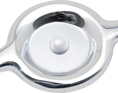1960-86 Chevy, GMC, Mopar, Chrome GM Oil Filler Cap, Twist-In, Various Models