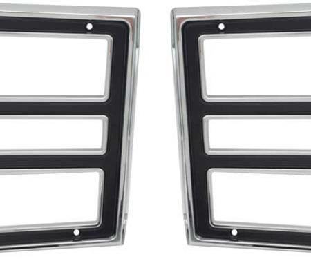 1968 Dodge Dart, Tail Lamp Bezels, Pair