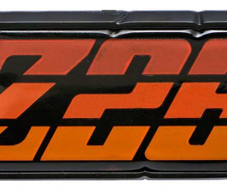 1980-81 Camaro Z28, Fuel Door Emblem, Orange, with Hardware, GM Licensed