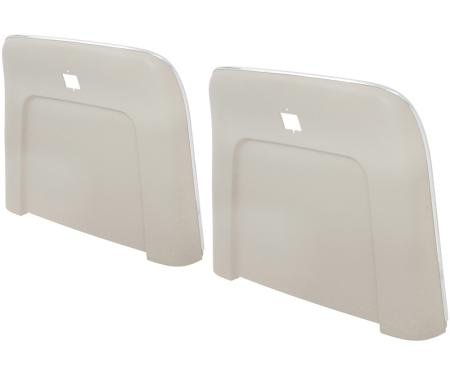 OER 1969-72 Buick, Cadillac, Chevrolet, Oldsmobile, Pontiac, Strato Bench or Bucket, Seat Back Panels, Sandalwood / Off White ABS N1030