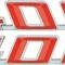 OER 1967-69 Pontiac Firebird,"400" Hood Emblem Set, with Hardware, Pair, GM Licensed F1251