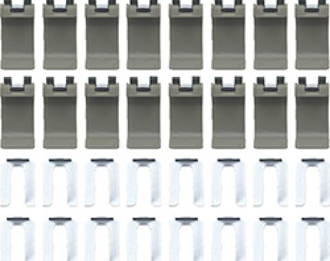 OER 1967-69 Camaro, Firebird, Convertible Top Boot Clip Set, 32 Piece Set, Made in the USA *R5280