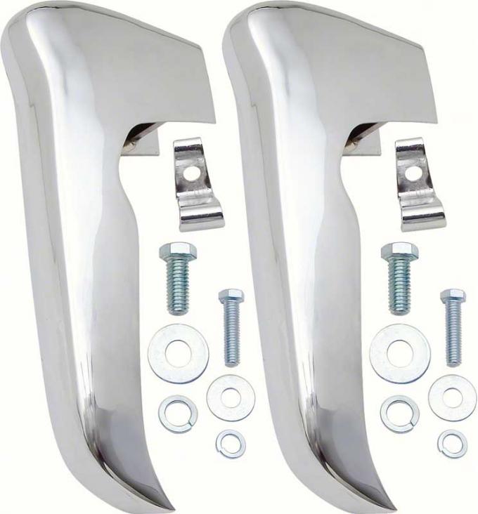 OER 1967-72 Chevy Pickup, Blazer, Suburban, Front Bumper Guards, with Hardware, Pair CX1692