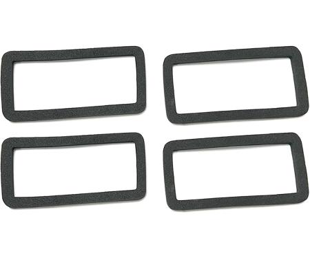 1968 Camaro, Chevelle, Impala, 1968-69 Nova, Corvette, Side Marker Lens To Body Gasket Set, 4 piece