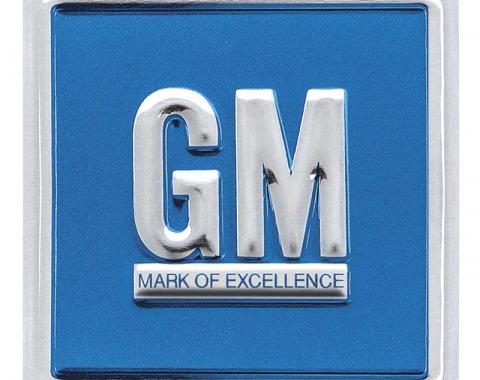 OER 1967-74 GM Mark Of Excellence Emblem Door Decal - Embossed Blue PD8001