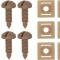 1982-92 Camaro, Firebird, Rear Hatch Screw & Nut Set, Light Saddle Tan, 12 Piece Set