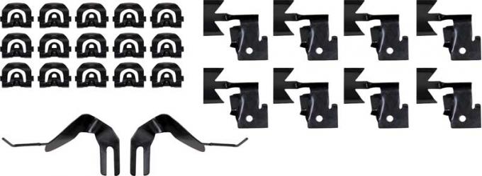 OER 1965-67 Impala / Caprice 2 Door Hardtop Windshield Molding Clip Kit R368C