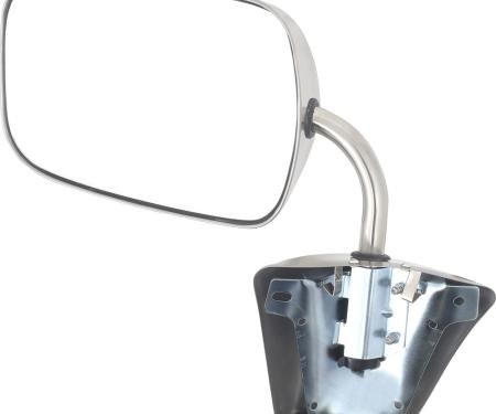 OER 1973-91 Chevy, GMC Pickup, Blazer, Jimmy, Suburban, Outer Door Mirror, Manual, Stainless Steel, with Hardware, LH or RH, Each T51000