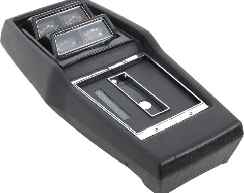 1968-72 Chevy II Nova, Console Assembly, AT Turbo, with Console Gauges, with Volt Gauge